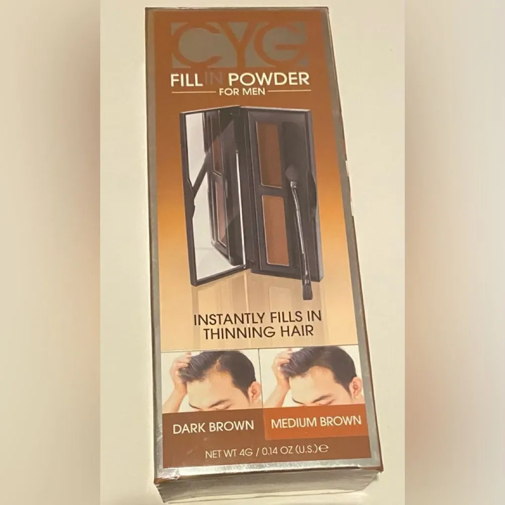 🎊 Cover Your Gray Fill In Powder Pro for Men - Medium Brown/Dark Brown💥